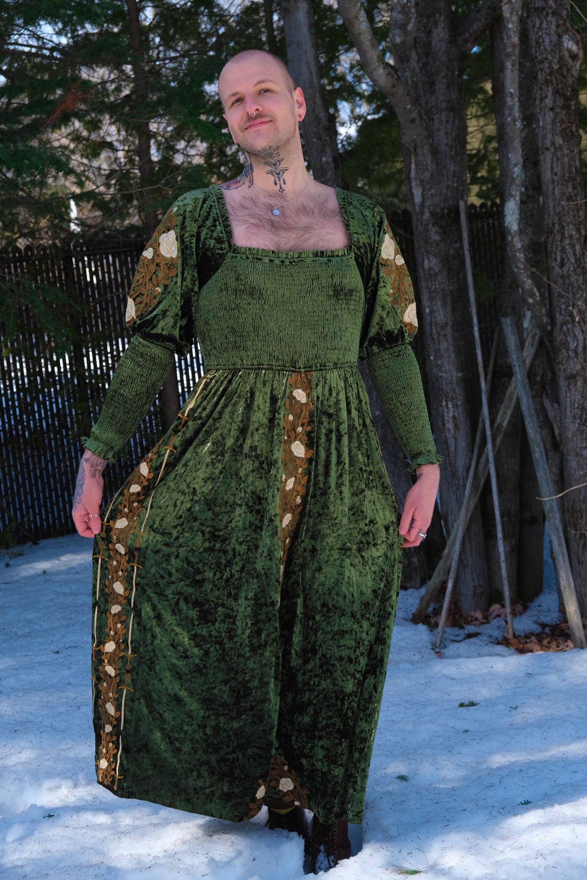 PREORDER- Forest Green Dress - Lady Knights & Sword Maidens