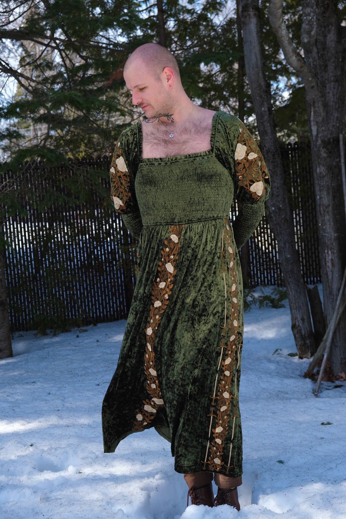 navy blue dress for baby girl Stylish Green Dress Trends for Winter Weddings main image 0