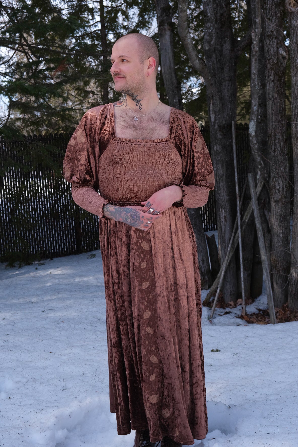 green emerald velvet dress Vegas Golden Knights Karlsson All Knight Long Night Gown main image 0