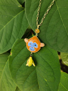 Monkey and Banana Pendant