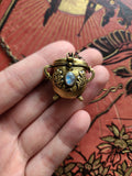 READY TO SHIP- Locket Oak Cauldron Necklace - Brass