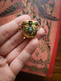 READY TO SHIP- Locket Oak Cauldron Necklace - Brass