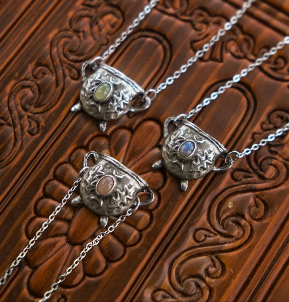The Oak Cauldron Necklace- Pewter- Mystery Color