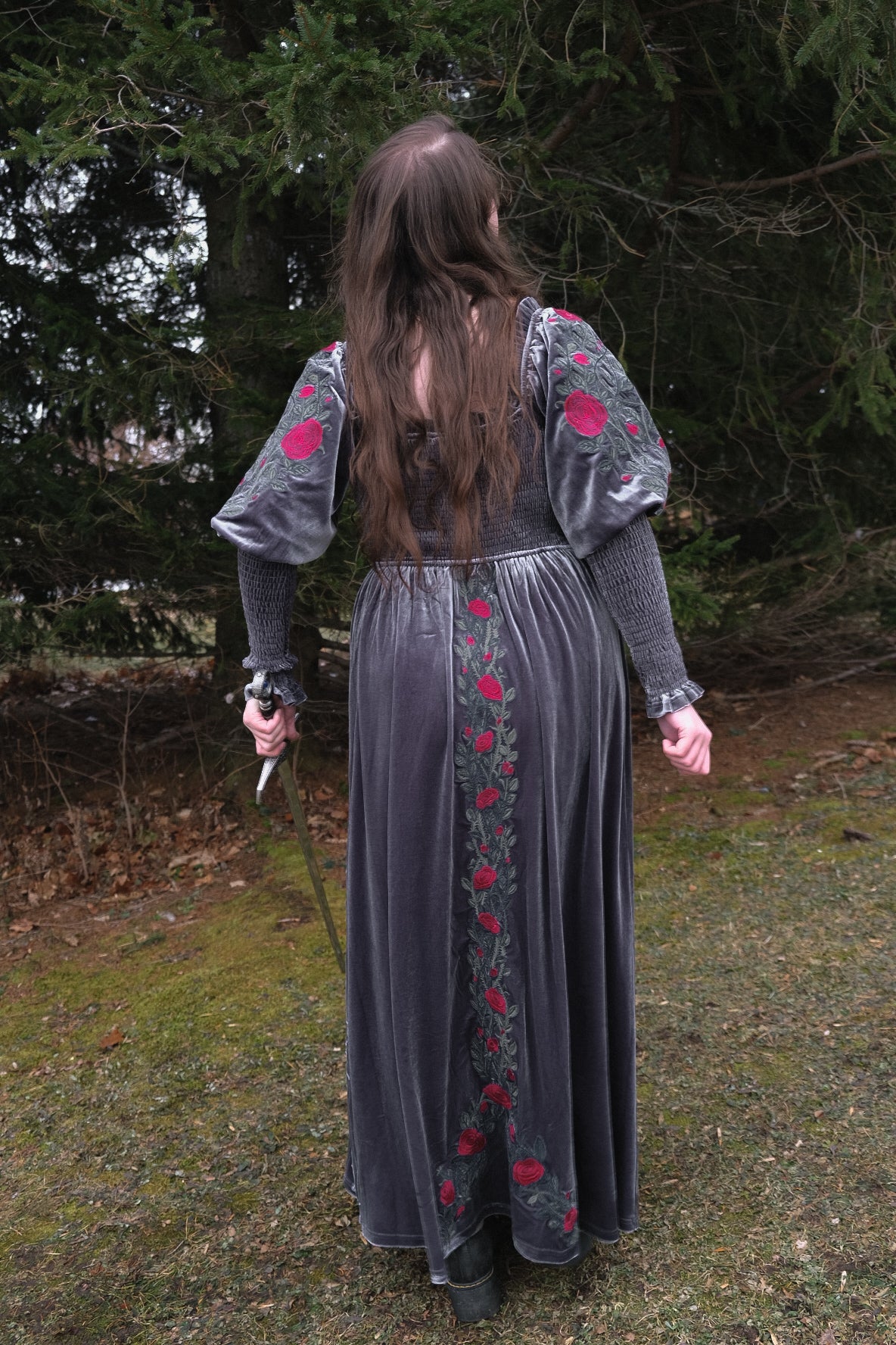 PREORDER- Stormy Gray Dress - Lady Knights & Sword Maidens