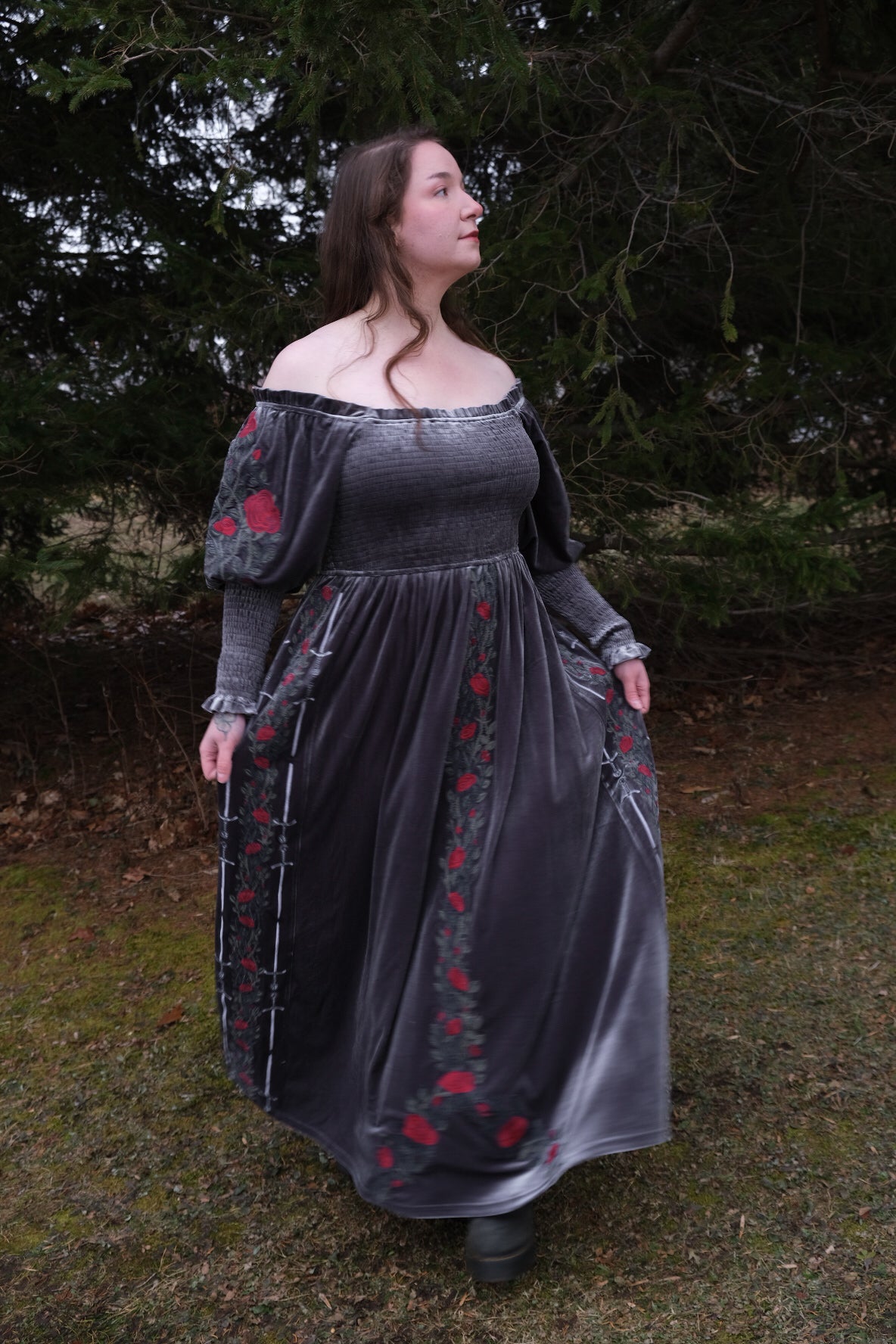 PREORDER- Stormy Gray Dress - Lady Knights & Sword Maidens