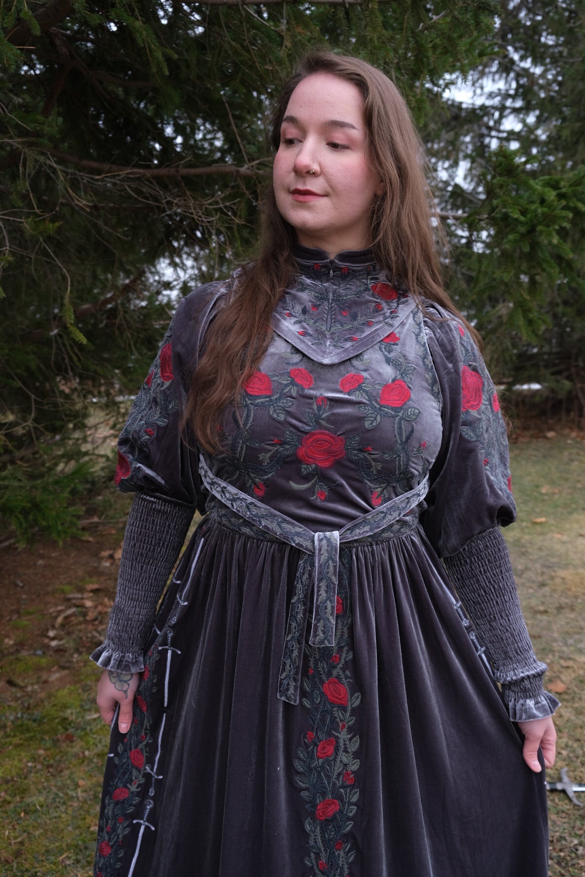 PREORDER- Stormy Gray Dress - Lady Knights & Sword Maidens