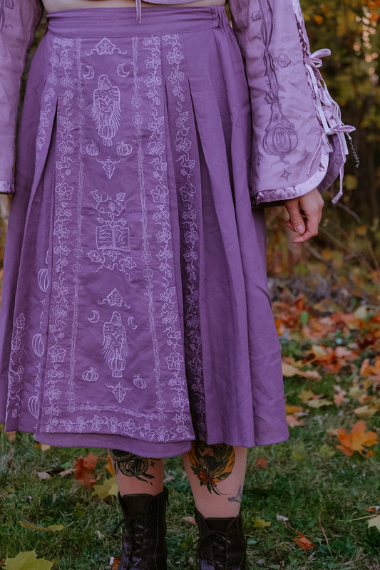 Purple Wizard skirt- Foxchant & Ravenspell