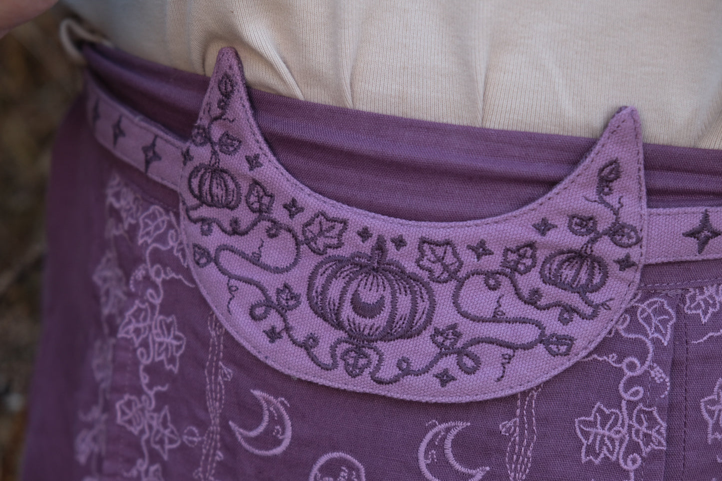 Purple crescent moon belt- Foxchant & Ravenspell
