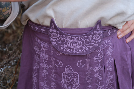 Purple crescent moon belt- Foxchant & Ravenspell