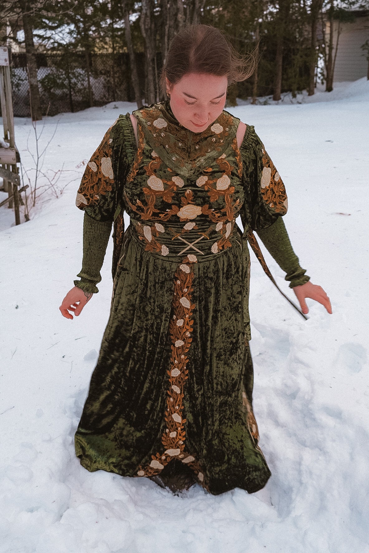 PREORDER- Forest Green Dress - Lady Knights & Sword Maidens