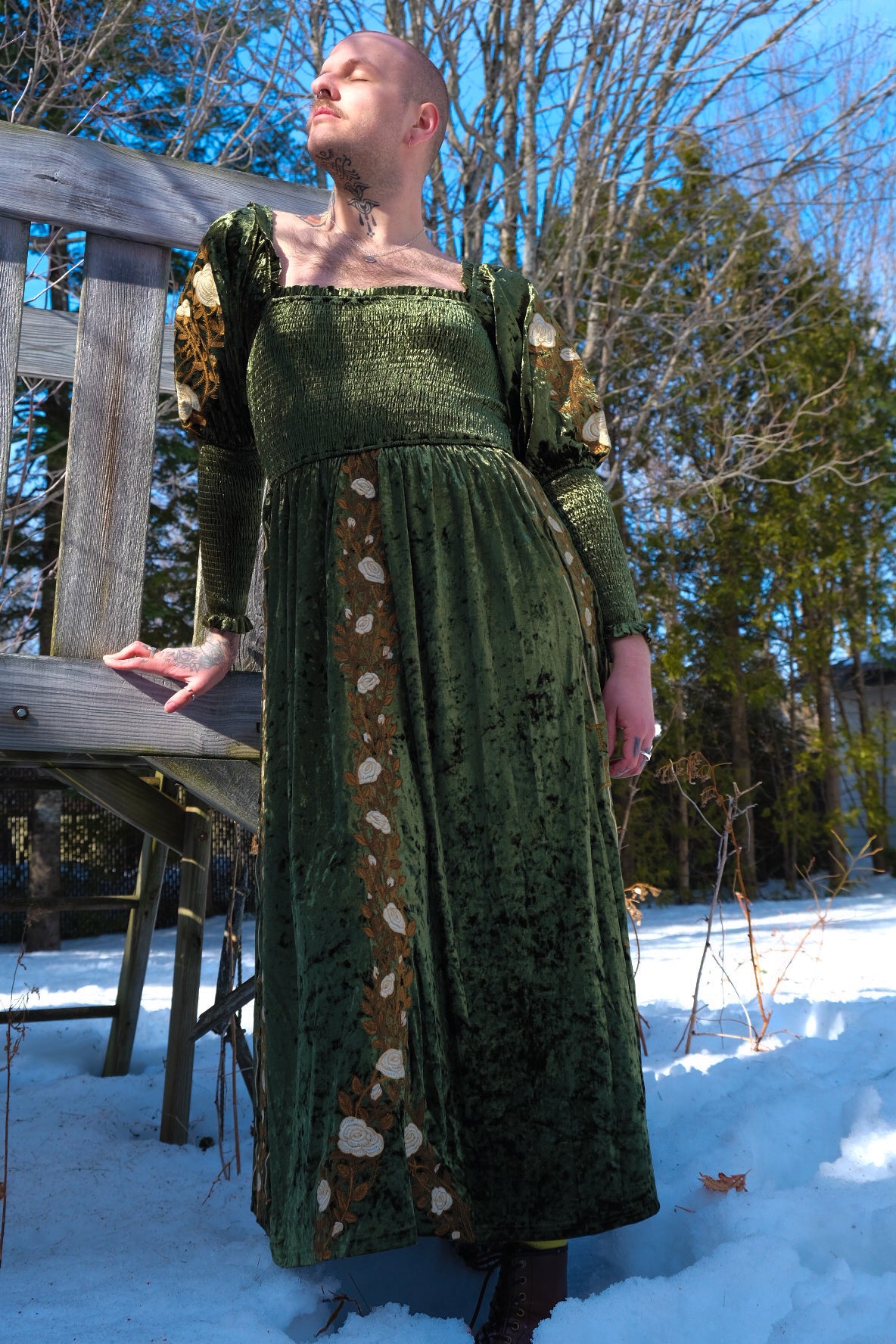 PREORDER- Forest Green Dress - Lady Knights & Sword Maidens