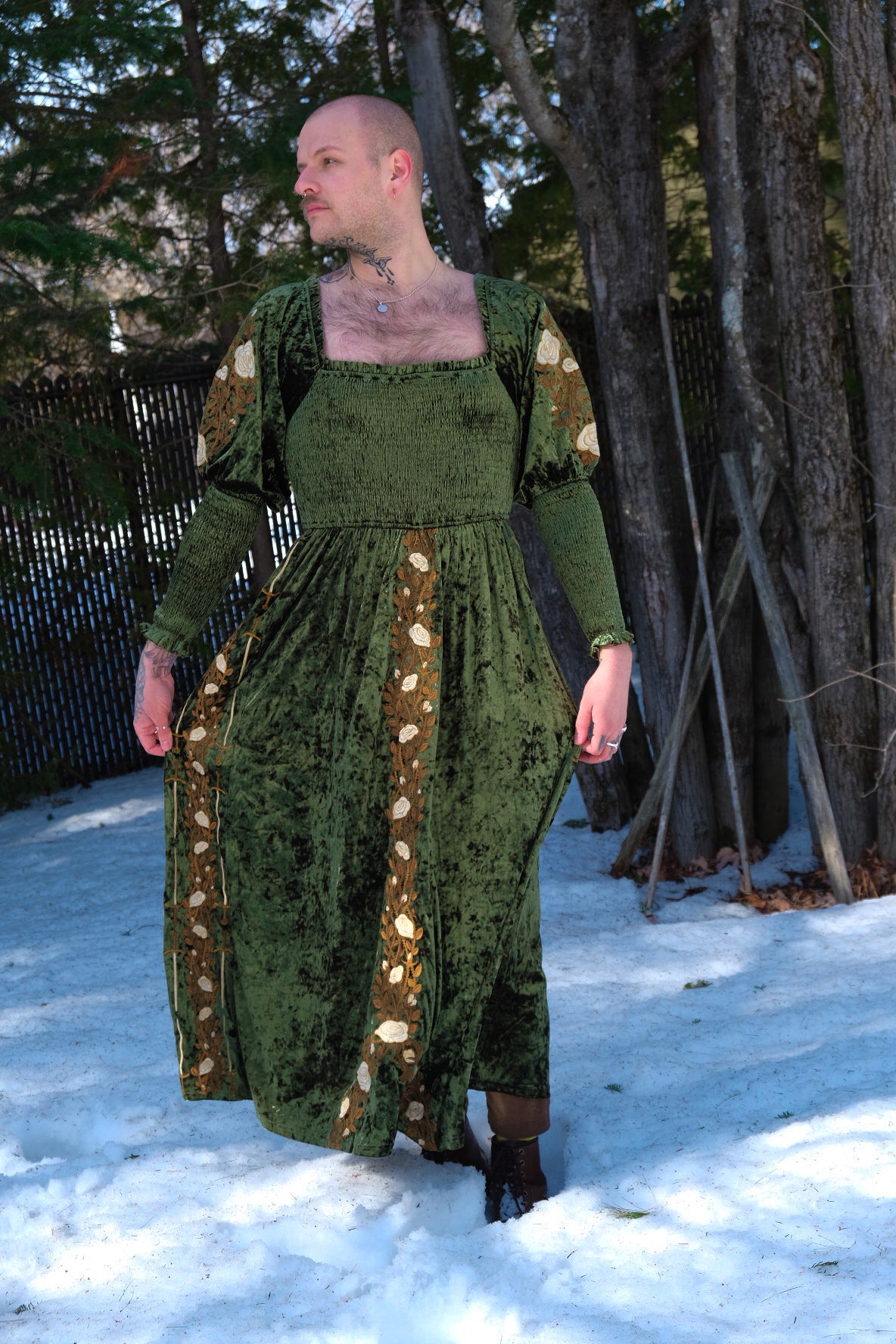 PREORDER- Forest Green Dress - Lady Knights & Sword Maidens