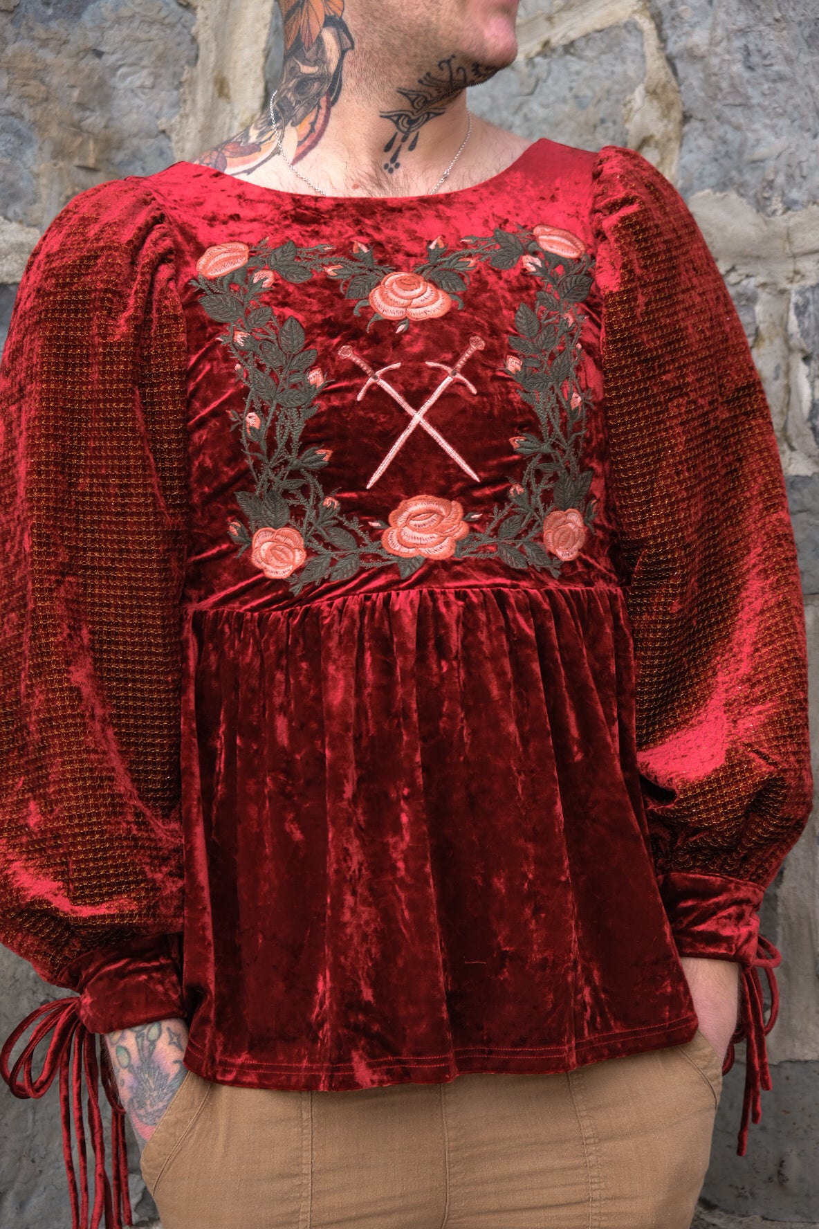 PREORDER- Royal Red Tunic- Lady Knights & Sword Maidens