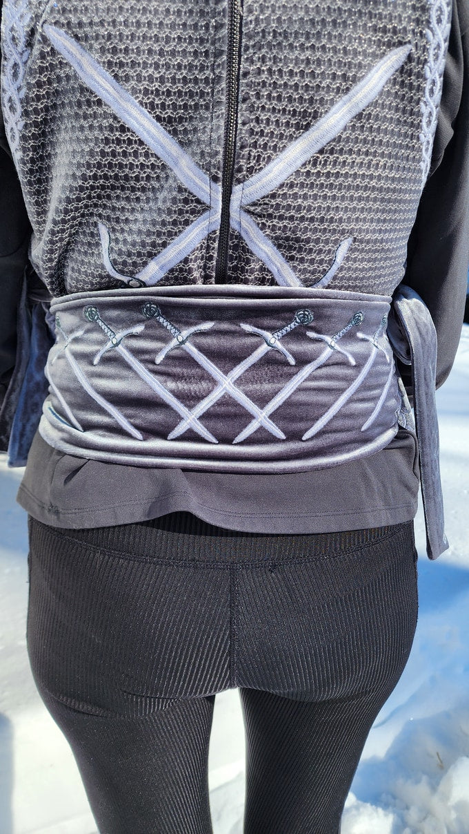 PREORDER- BLADE Stormy Gray Belt- Lady Knights & Sword Maidens