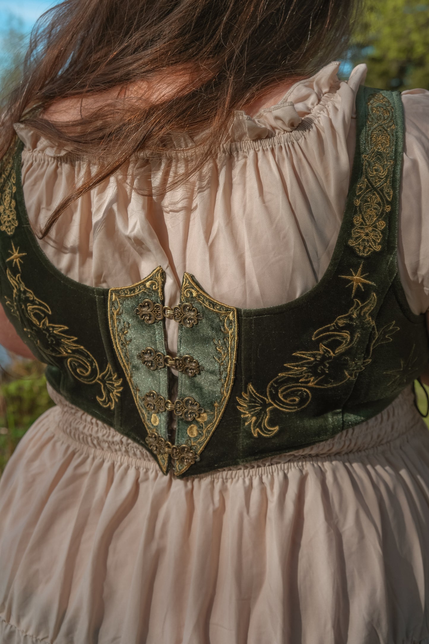 PREORDER- Lady of the lake cropped bodice top