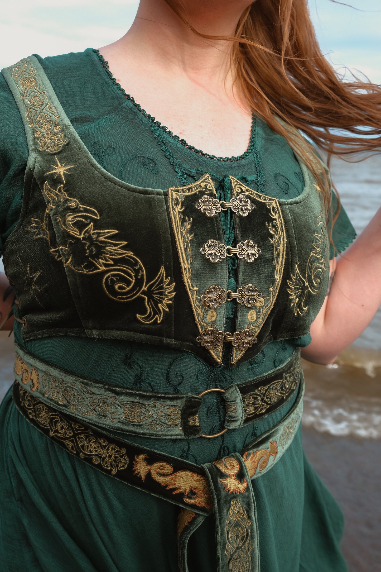 PREORDER- Lady of the lake cropped bodice top