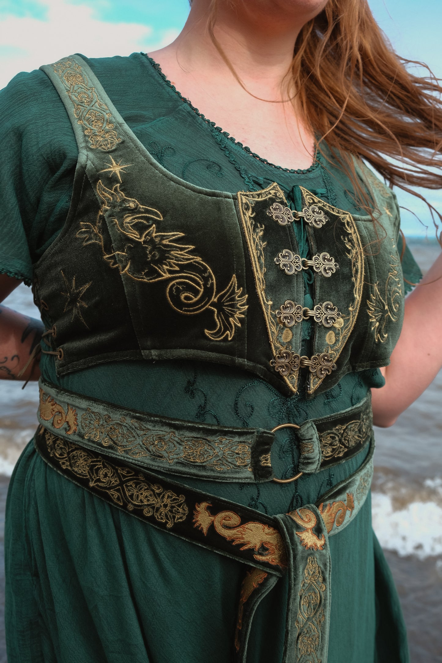 PREORDER- Lady of the lake cropped bodice top