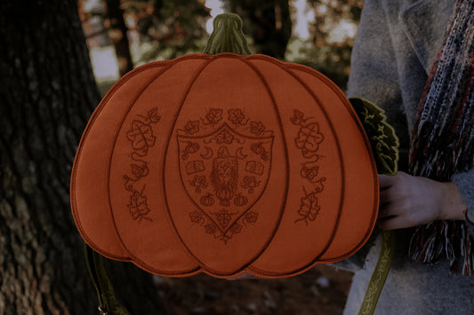 Orange and Green Pumpkin Crossbody Bag- Foxchant & Ravenspell collection
