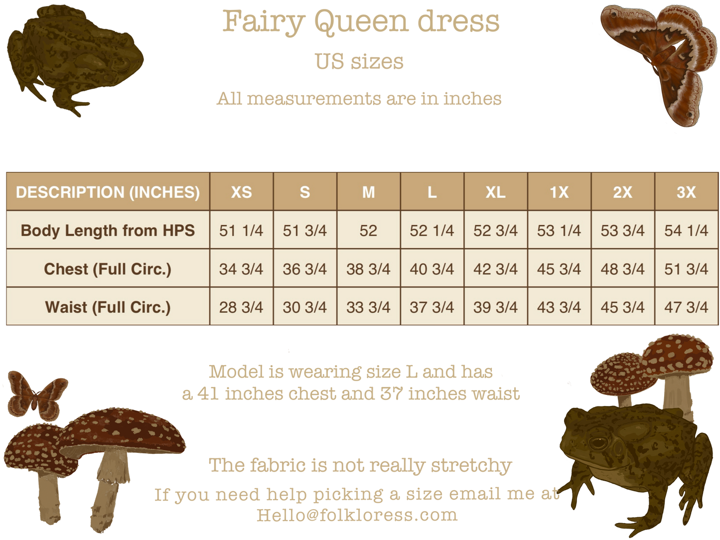 The Fairy Queen dress PREORDER