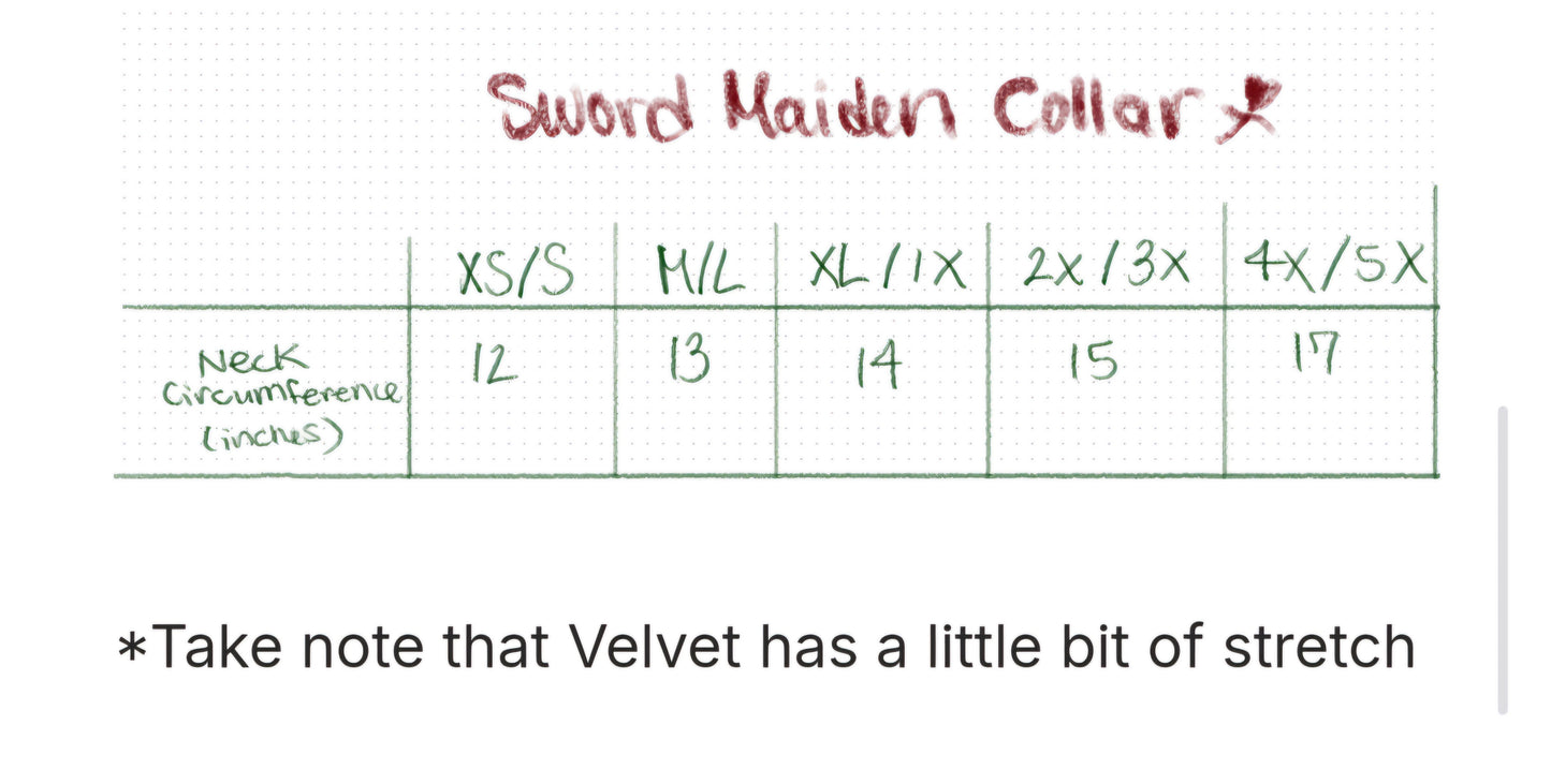PREORDER- Forest Green Collar- Lady Knights & Sword Maidens