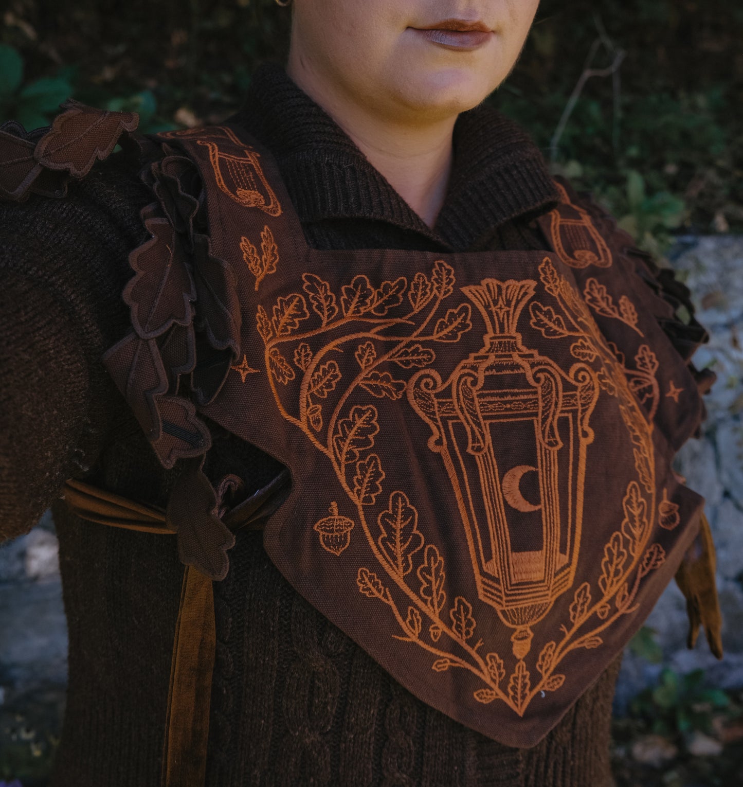 Brown- Bard Fox chest piece- Foxchant & Ravenspell