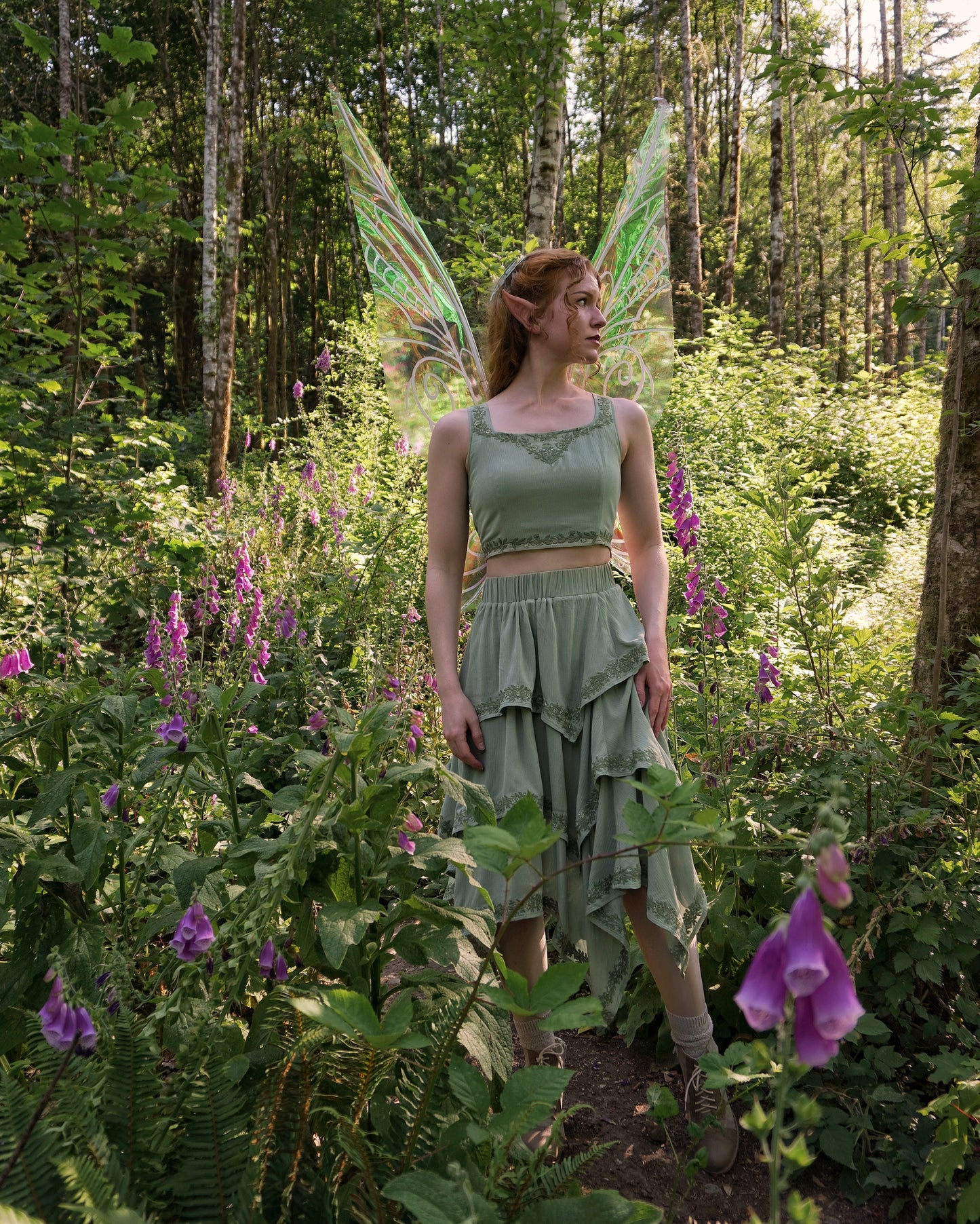 PREORDER- Queen of the Faeries layered Skirt🌿🧚‍♀️