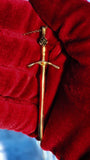 Rose Sword Necklace- Brass