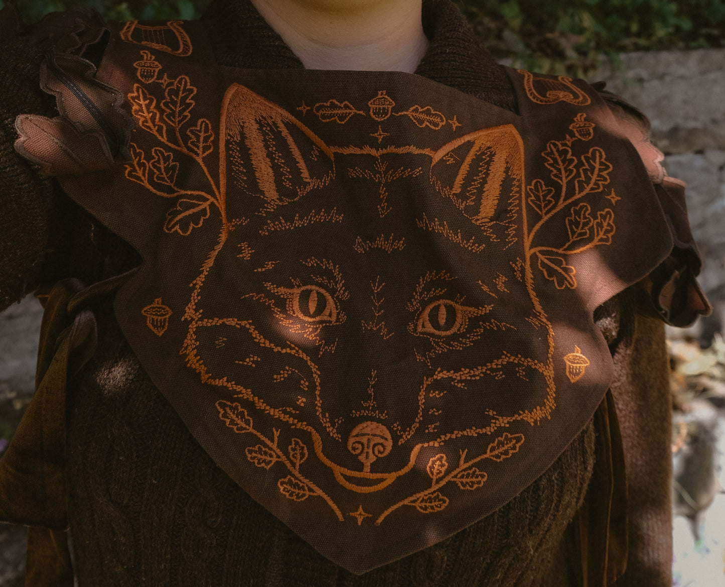 Brown- Bard Fox chest piece- Foxchant & Ravenspell