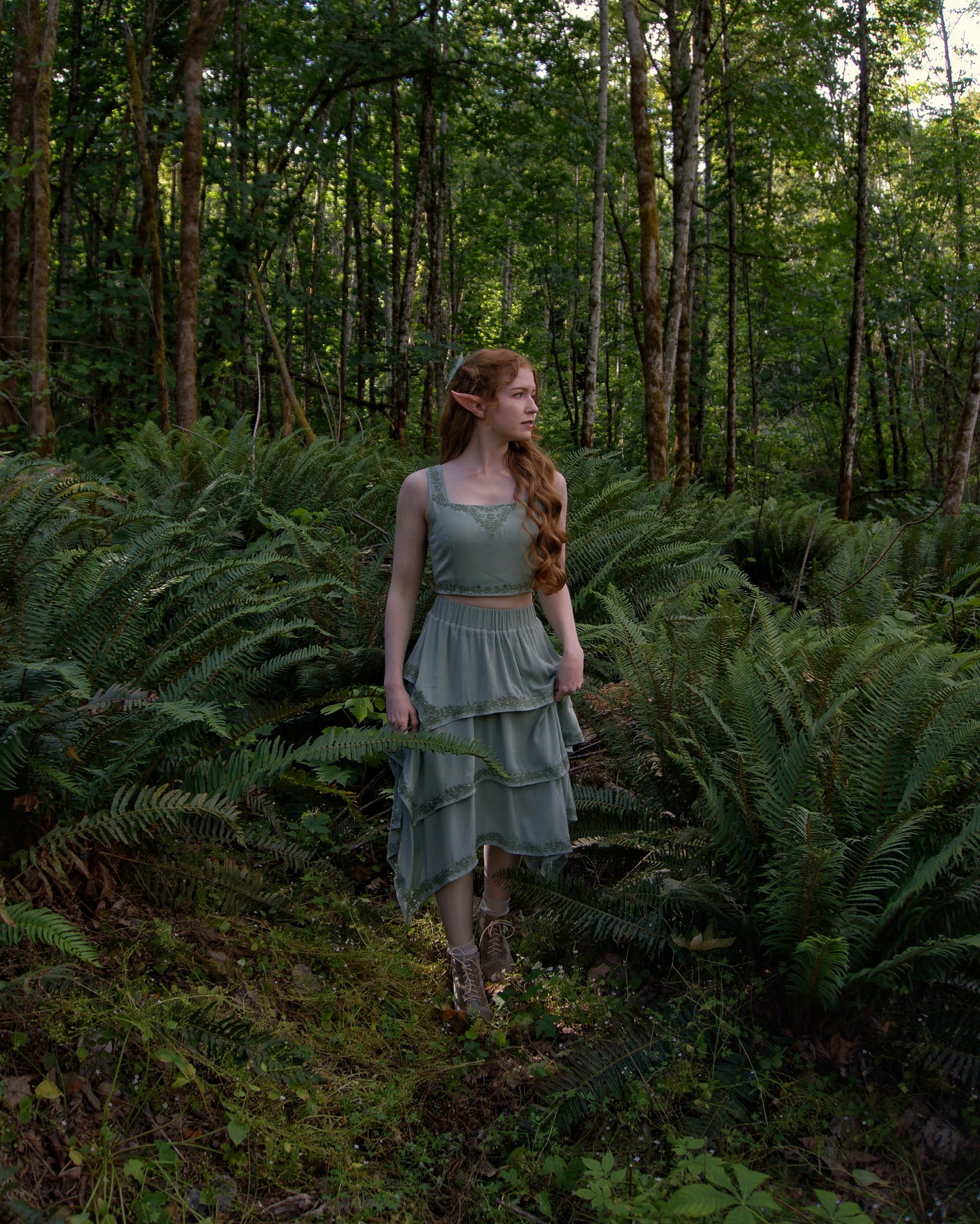 PREORDER- Queen of the Faeries layered Skirt🌿🧚‍♀️