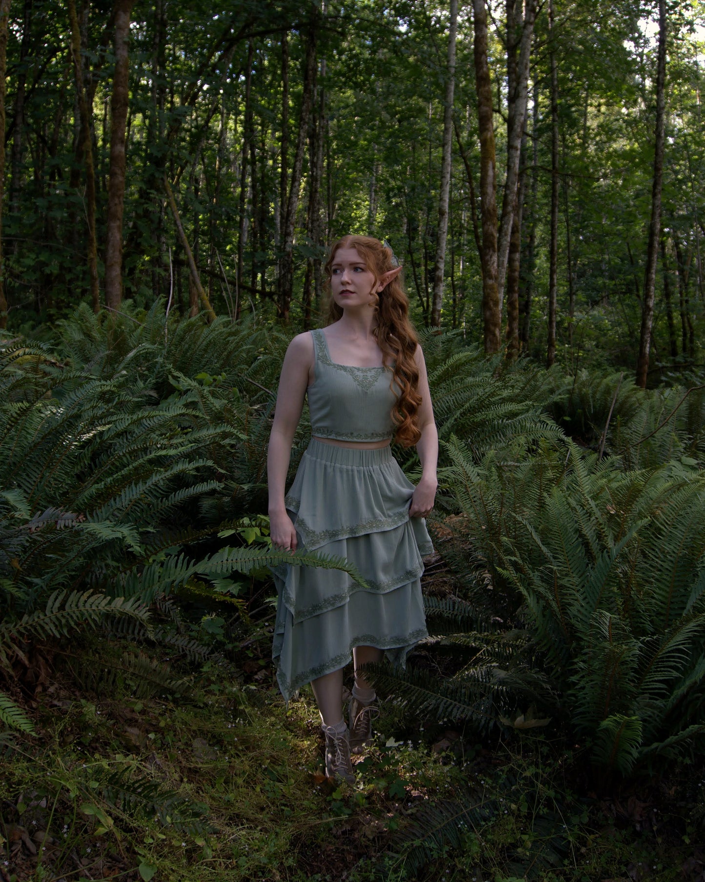 PREORDER- Queen of the Faeries layered Skirt🌿🧚‍♀️