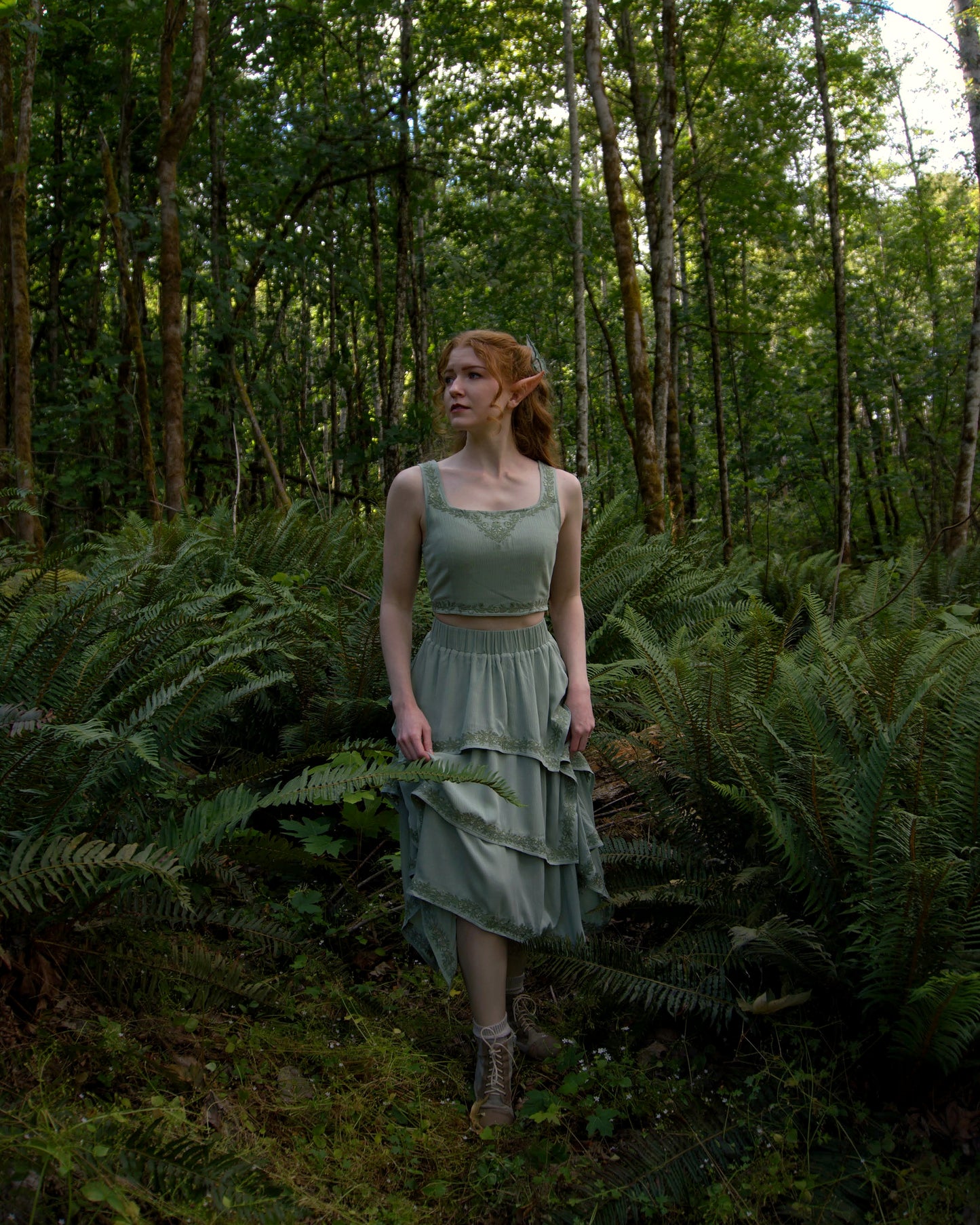 PREORDER- Queen of the Faeries layered Skirt🌿🧚‍♀️