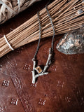 Branch - Silver necklace- citrine