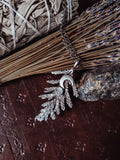 Cedar Branch - Silver necklace- moonstone