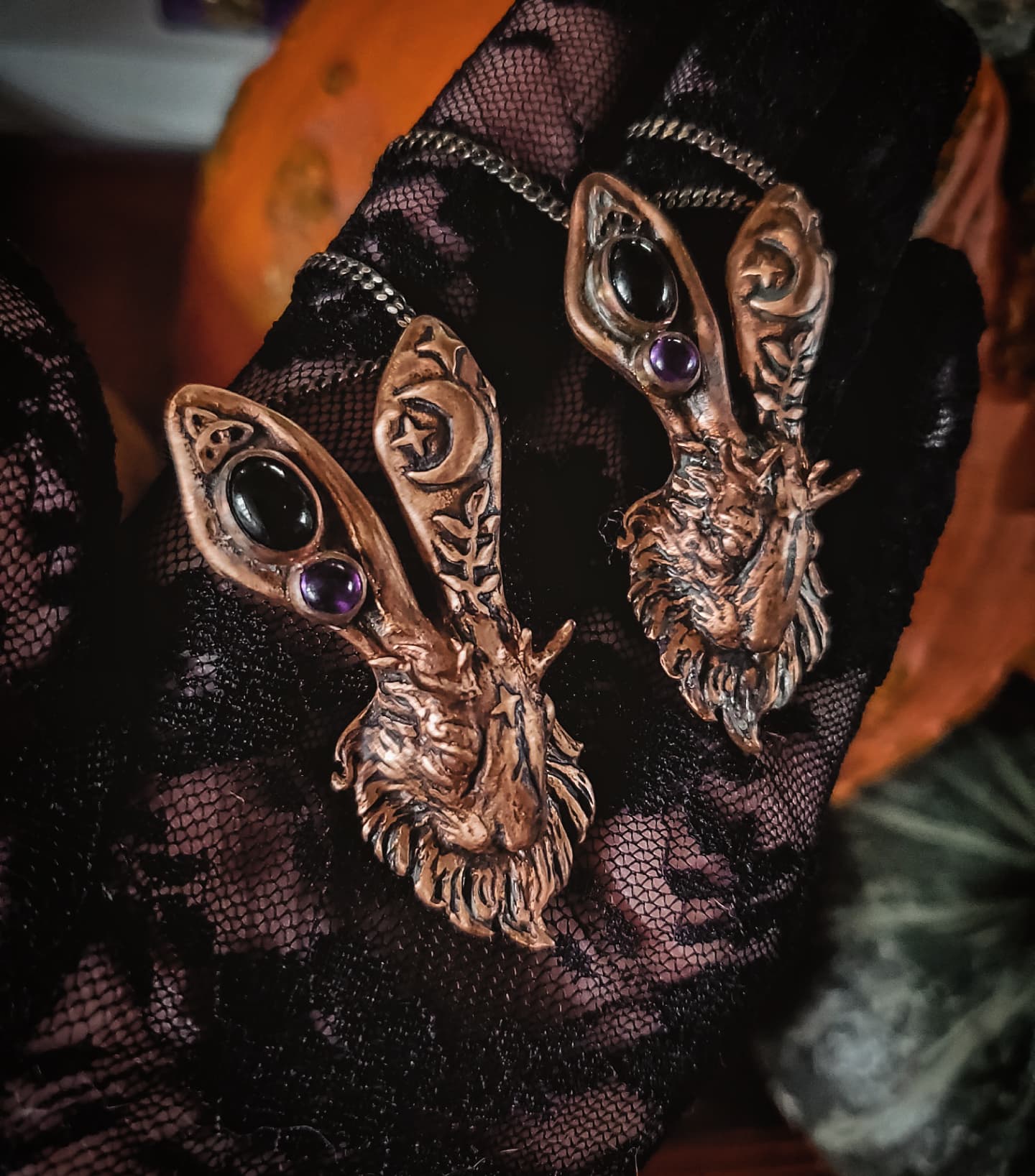 The Jackalope Necklace - Bronze