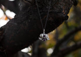 The Samhain Pumpkin Necklace - Silver