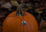 The Samhain Pumpkin Necklace - Silver