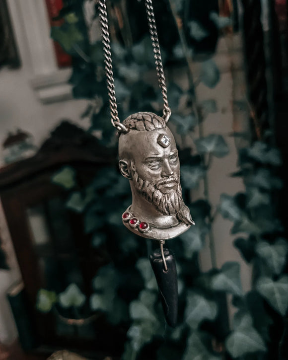 Large Ragnar Lothbrok pendant - Sterling Silver