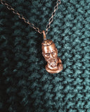 Tiny Ragnar Lothbrok pendant - Bronze