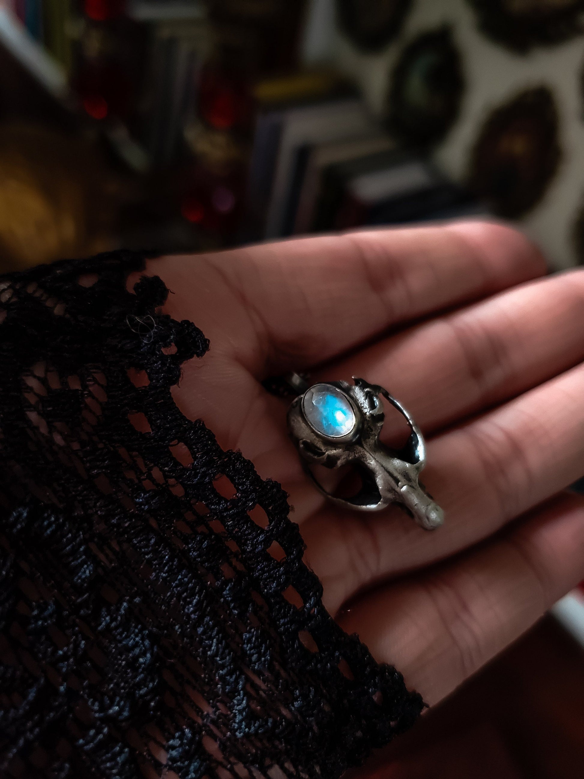 Rodent skull necklace - Silver