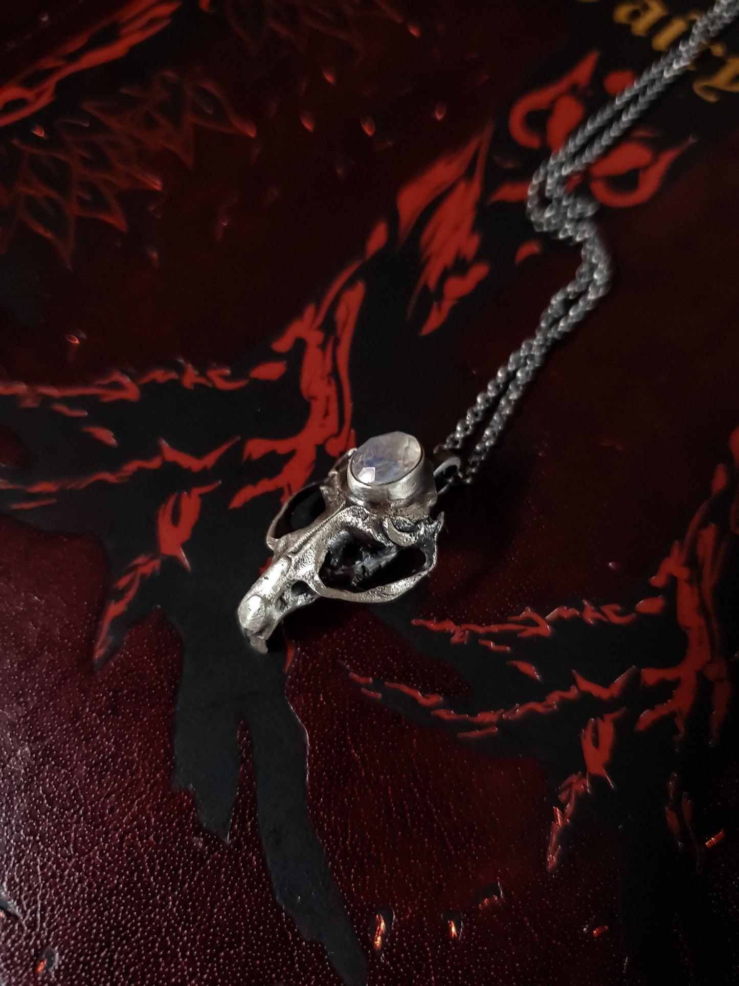 Rodent skull necklace - Silver