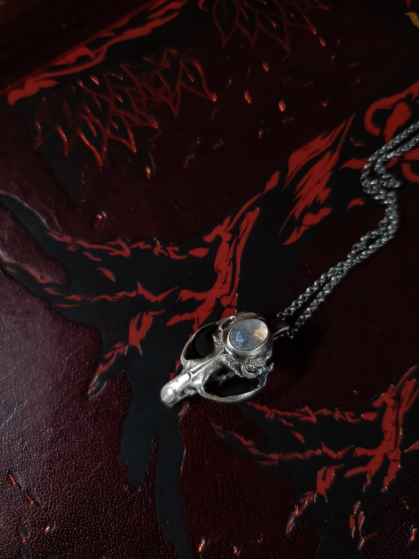 Rodent skull necklace - Silver