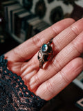 Rodent skull necklace - bronze